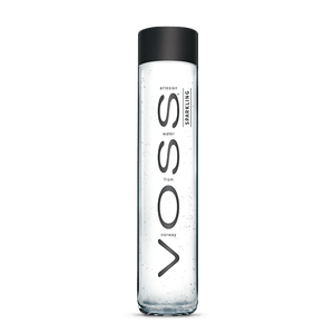 Agua Mineral Voss 800 ml Botella Vidrio