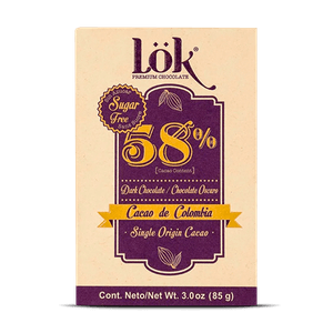 Chocolate Lok 58% Origen Colombia 85gr