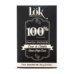 Chocolate Lok 100% Origen Colombia 85gr