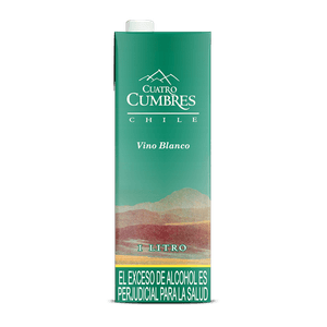 Vino Blanco Cuatro Cumbres Tetra Pack Variedad De Uvas