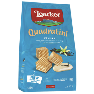 Galleta Loacker Quadratini Vainilla 125gr