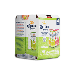 Cerveza Corona Tropical Sabores Surtidos Lata X4