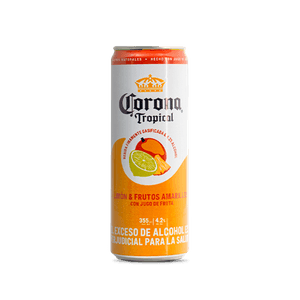 Corona Tropical Limón Frutos Amarillos Lata X1