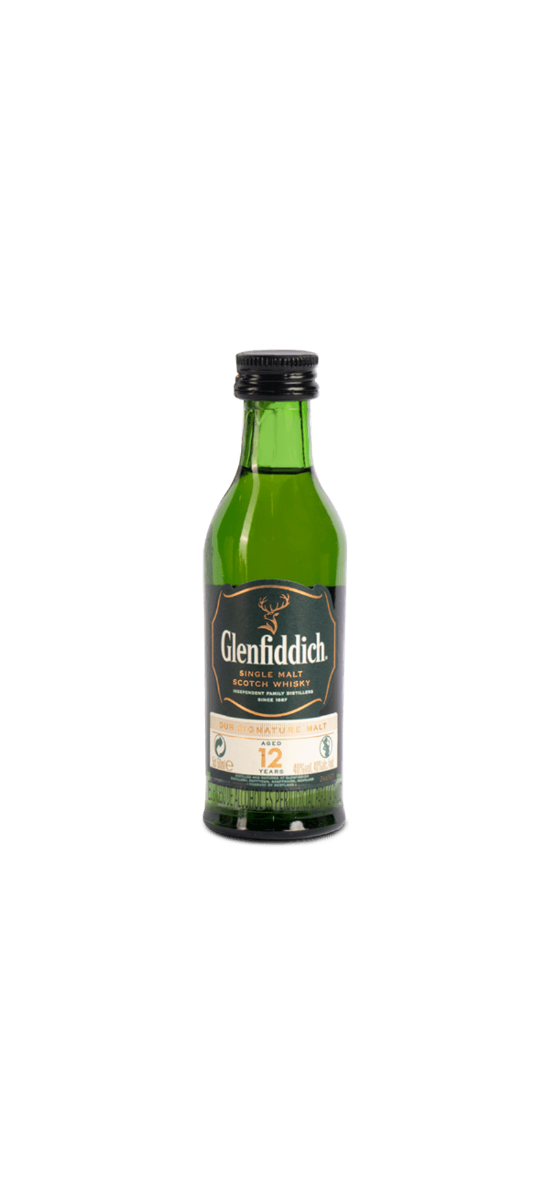 Mini Botella Whisky Glenfiddich 15 años más caja de regalo