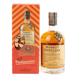 Whisky Monkey Shoulder + 3 Portavasos