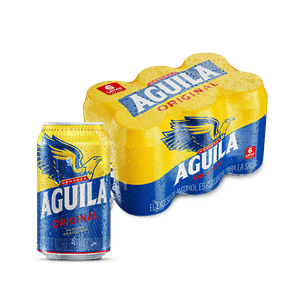 Cerveza Aguila Lata X6