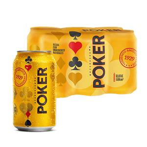 Cerveza Poker Lata Six Pack