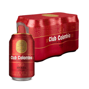 Cerveza Club Colombia Roja Lata X6