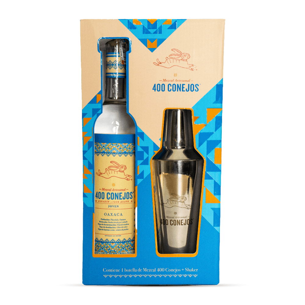 Mezcal 400 Conejos 750 ml + Shaker - Vinos, Whisky, Tequilas