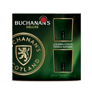 Whisky Buchanans de Luxe 12 Años + 2 Vasos