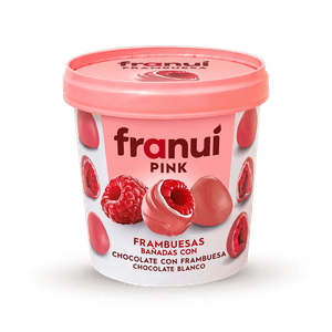 Franui Pink-Frambuesas cubiertas con chocolate blanco