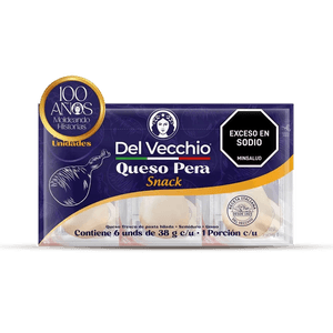 Queso Pera Del Vecchio Snack X6