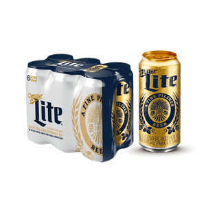 Cerveza Miller Lite Lata X6