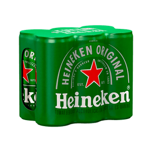 Cerveza Heineken Lata X6