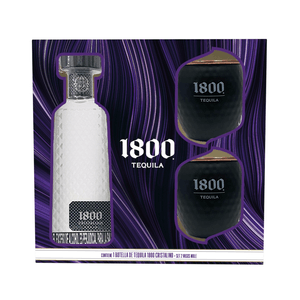 Tequila 1800 Cristalino Mas 2 vasos Mule Con Oreja