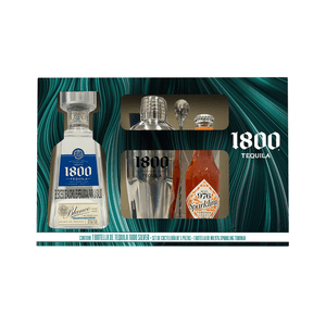 Tequila 1800 Silver mas Set de Cocteleria con Sparkling Toronja