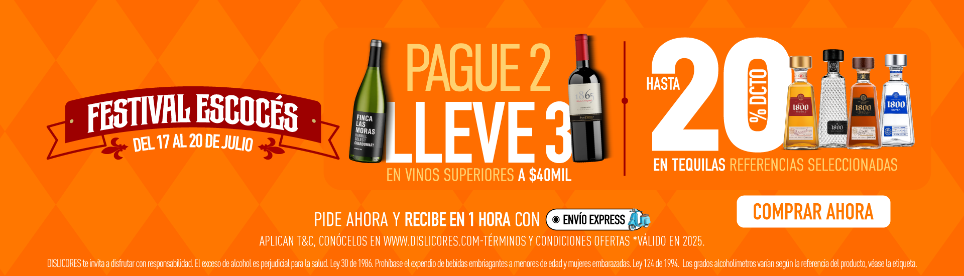 VINOS Y TEQUILAS EN DESCUENTO