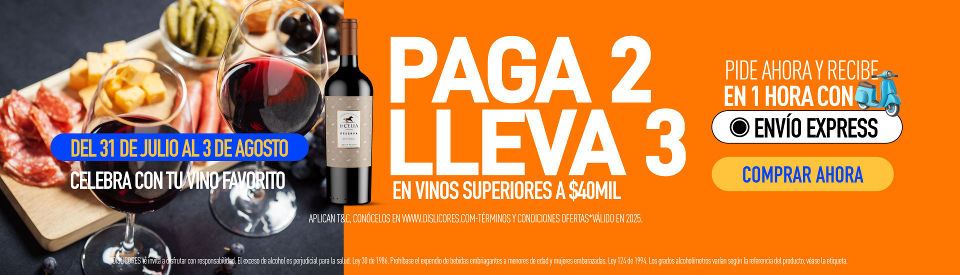 3X2 ESTE ULTIMO FINDE DE JULIO