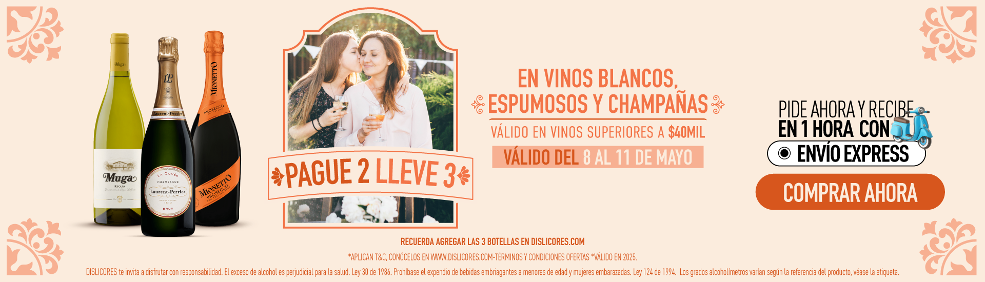 3X2 EN ESPUMOSOS Y BLANCOS