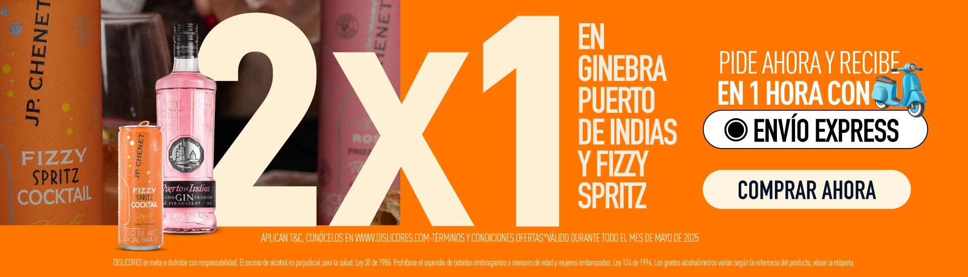 2X1 EN PUERTO DE INDIAS Y FIZZY SPRITZ