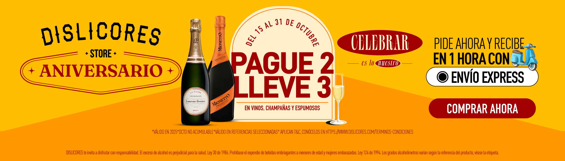 VINOS SUPERIORES A 40 MIL EN ANIVERSARIO OCTUBRE 2025
